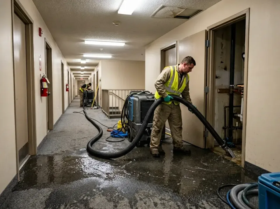 multi-unit-apartment-hallway-f-005 — frequently asked questions, Emergency Burst Pipe Water Extraction & Removal in Bayshore…